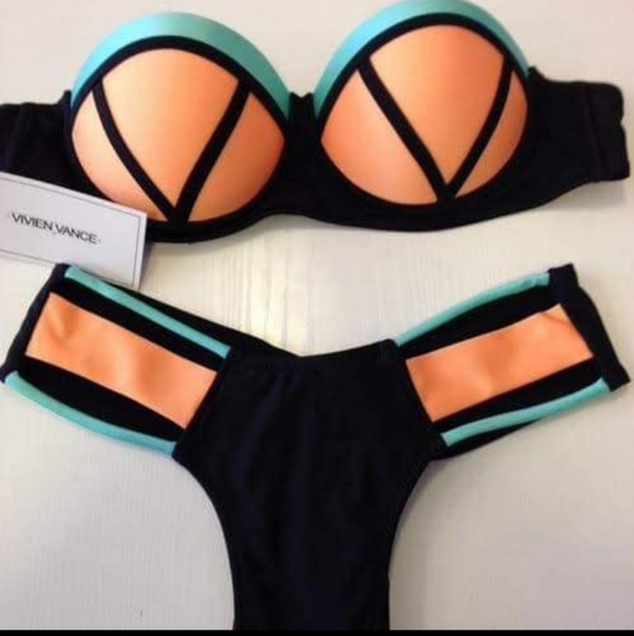 Multi Color Scrunchy Butt Bikini - Picture 1 of 4